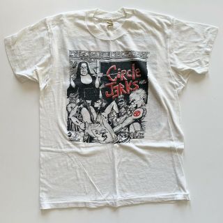 Vintage Circle Jerks Test Print T - Shirt Shawn Kerri Black Flag Punk Subculture