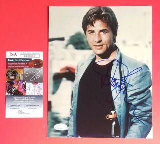 Rare - Don Johnson Signed Miami Vice 8 " X 10 " Color Photo Certified With Jsa