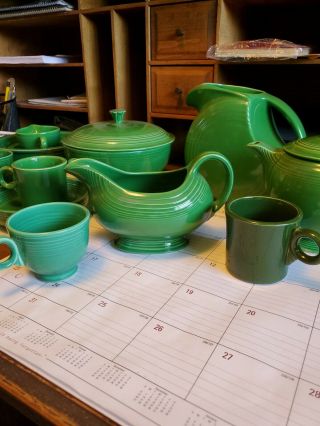 Rare Vintage Fiesta Ware Sauce/gravy Boat Medium Green