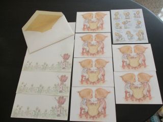 Vintage Assorted Hallmark Betsey Clark Stationery & Note Cards & Stickers