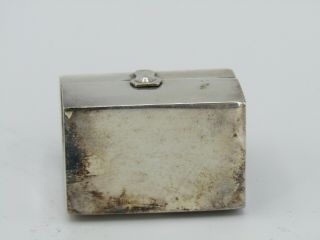 Vintage Sterling Silver Lunchbox / Toolbox Motif Pill Box Made in Portugal 6