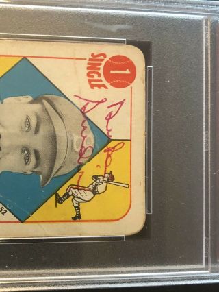 Duke Snider 1951 Topps Red Backs autographed card Brooklyn Dodgers Rare Early Au 3