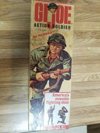 1965 Gi Joe Vintage " Action Soldier " 7500 W/ Box Plus 3 More Action Figure
