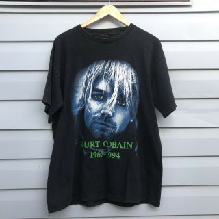 Vintage Kurt Cobain Memorial T - Shirt Size Xl