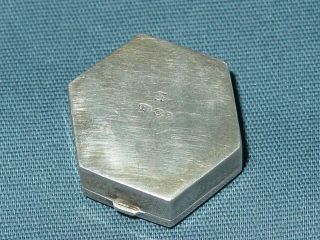 Vintage Sterling Silver Pill Box 925 Solid Silver 1 