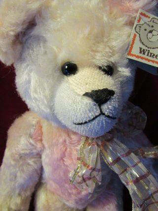 20 " Pink Vanilla Mohair Ooak Artist Teddy Bear Sally Winey Dreamcatcher Peace