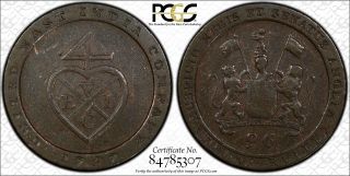 India - Madras Presidency 1/96 Rupee 1797 Vf35 Pcgs Km 397 Rare Type & Cond