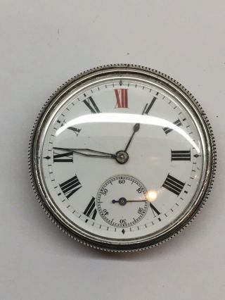 Vintage Longines Borgel Sterling Silver Bezel Trench Watch Movement 29mm