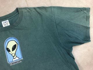 90s XL Alien Workshop Skateboards Believe T - Shirt Timecode Skate Deal USA 2