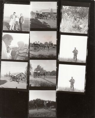 Jeff Richards Duck Hunting 1955 Vintage 21/4 Contact Sheet Photo