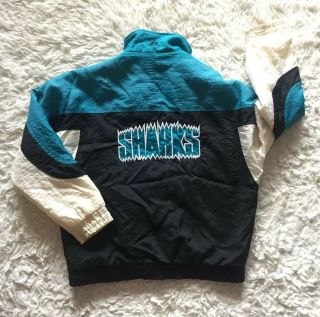 Vintage Apex One San Jose Sharks Hockey Puffy Jacket 90 