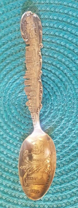 Antique Sterling Silver 1909 York Picturesque Spoon by Paye & Baker 4