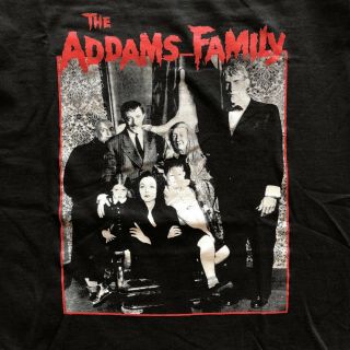 VTG The Addams Family T Shirt XL Graphic Horror TV Promo Movie Fester 90s 2