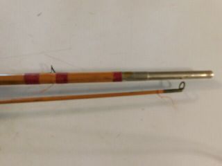VINTAGE SPORTS KING M73 MONTGOMERY WARDS FLY FISHING POLE 2 PC 7 FT 6 IN BAMBOO 7