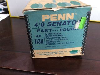 Vintage Penn 4/0 Senator No.  113H Game Fish Extra Strong Drag 8