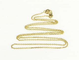 14k 1.  0mm Classic Squared Cable Link Chain Necklace 18 " Yellow Gold 35