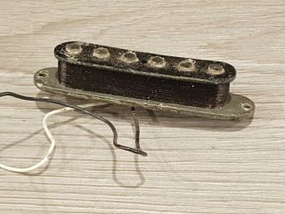 Rare Vintage 1970s 1975 Fender Stratocaster Pickup 5.  77 Grey Bottom