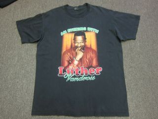 Vtg 90s Luther Vandross Double Side Rap Soul R&b Hip Hop Tee T Shirt X - Large Xl
