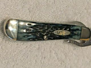 Vtg CASE XX 61953L Purple Silver Script Russlock Pocket Knife In The Box 2003 8