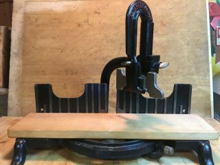 Antique Vintage STANLEY No 150 MITER SAW BOX BEAUTY with Keen Kutter 16 