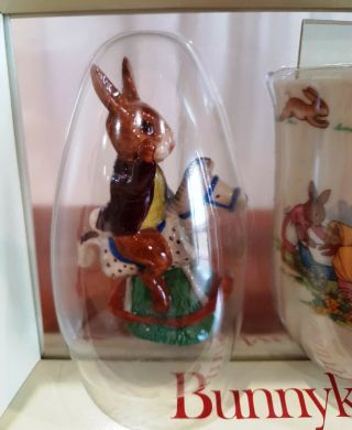Vintage Royal Doulton Bunnykins Boxed Mug and Tally Ho Figurine Gift Set 3