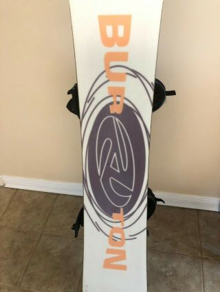 Rare Vintage Brushie Era Burton Air 6.  1 Snowboard 1994.  Less Than 10 Times 2