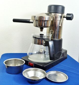Ama Milano W700 Vtg Italian Espresso Electric Coffee Maker W Blank Basket