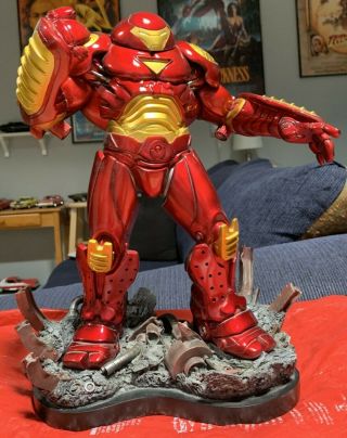 Rare Marvel Bowen Limited Edition Full - Size Statue Iron Man Hulkbuster Avengers