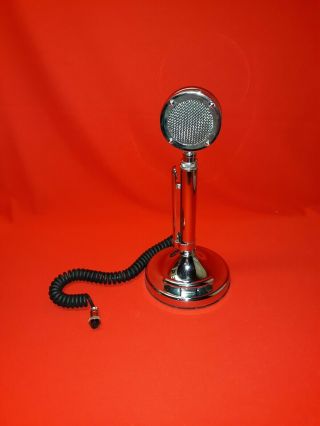 Vintage Astatic Lollipop Eagle Microphone D - 104 W/ Stand Chrome