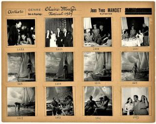 Vintage Movie Cinema Actress Photo Contact Sheet 2nd Cannes Film Festival 1947