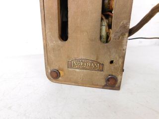 VTG 1938 Antique Deco Table Top Tube Radio Emerson Baby Midget Wood Case AX - 217 8