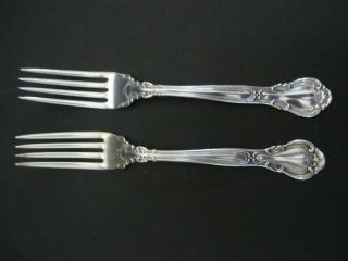 2 Gorham Sterling 7 " Dinner Forks 1895 Chantilly No Mono