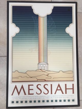 Vintage Poster Messiah By David Lance Goines 1978