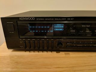 Vintage Kenwood Stereo Graphic Equalizer Model GE - 87 Made in Japan 2