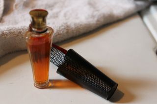 Vintage Guerlain ODE Eau De Parfum Purse Travel Size Leather Sleeve 1/4 OZ Paris 2