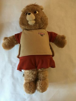 Vintage 1985 WOW Teddy Ruxpin w/ 3 Cassette Tapes,  4 Books,  & 3 Outfits 3