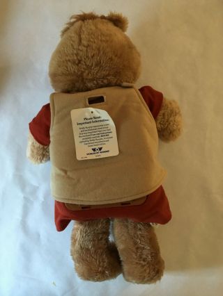 Vintage 1985 WOW Teddy Ruxpin w/ 3 Cassette Tapes,  4 Books,  & 3 Outfits 4