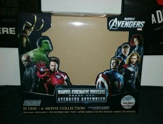 Marvel Cinematic Universe Phase 1 Set - Avengers - Blu - Ray Suitcase - RARE & OOP 9