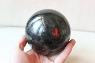 5.  6LB Rare Black Iron Meteorite,  Iron - Nickel Sphere Tibeten 2