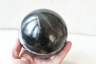 5.  6LB Rare Black Iron Meteorite,  Iron - Nickel Sphere Tibeten 5