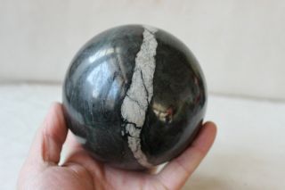 5.  6LB Rare Black Iron Meteorite,  Iron - Nickel Sphere Tibeten 6