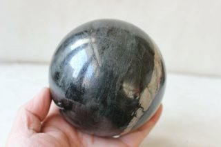 5.  6LB Rare Black Iron Meteorite,  Iron - Nickel Sphere Tibeten 7