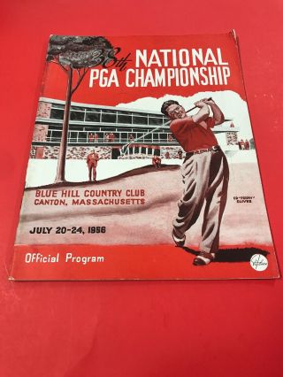 Vintage Golf Memorabilia / Pga 38th Championship Blue Hill Club / July 1956