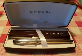 Vintage Cross Stylo Roller Sterling Silver Rollerball H655 In Case & Box