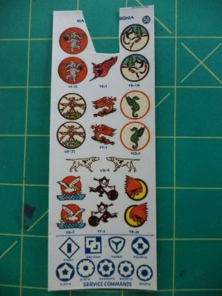 Rare,  Vintage Wwii Era Decals - Air Corps Insignia Set 56 - Poster Stamp Press