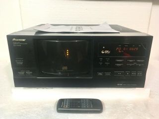 Vintage Pioneer Pd - F908 101 Disc Cd Player/changer - Very,  Remote 3