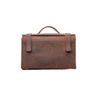 Vintage Leather Craft Leather Stylish Unisex Toiletry Bag Makeup Case Vlc115