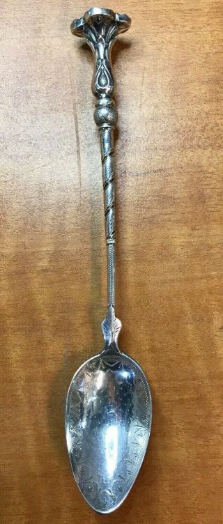 Lovely Early Sterling Silver.  900 Spoon Non U.  S.  Unknown Maker