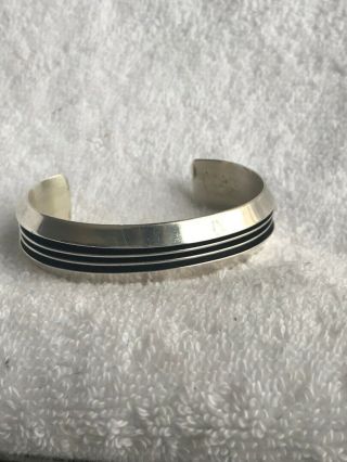Tom Hawk Vintage Sterling Silver Cuff Bracelet Southwestern Marked Jewelry