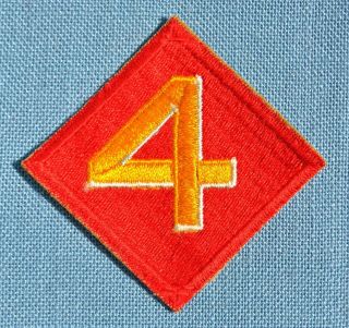 Wwii Usmc 4th Division Patch